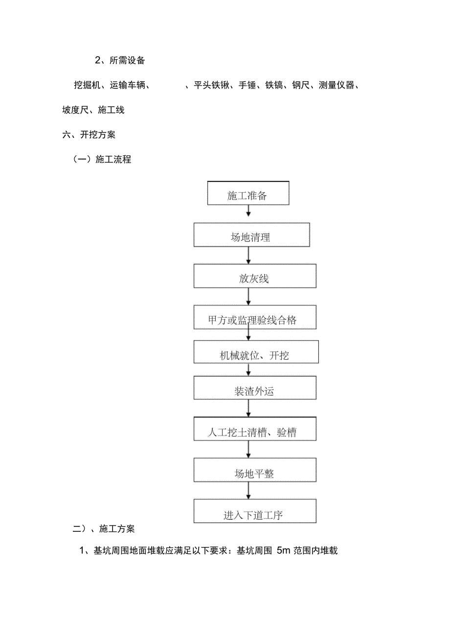 土方开挖与回填专项施工方案_第5页