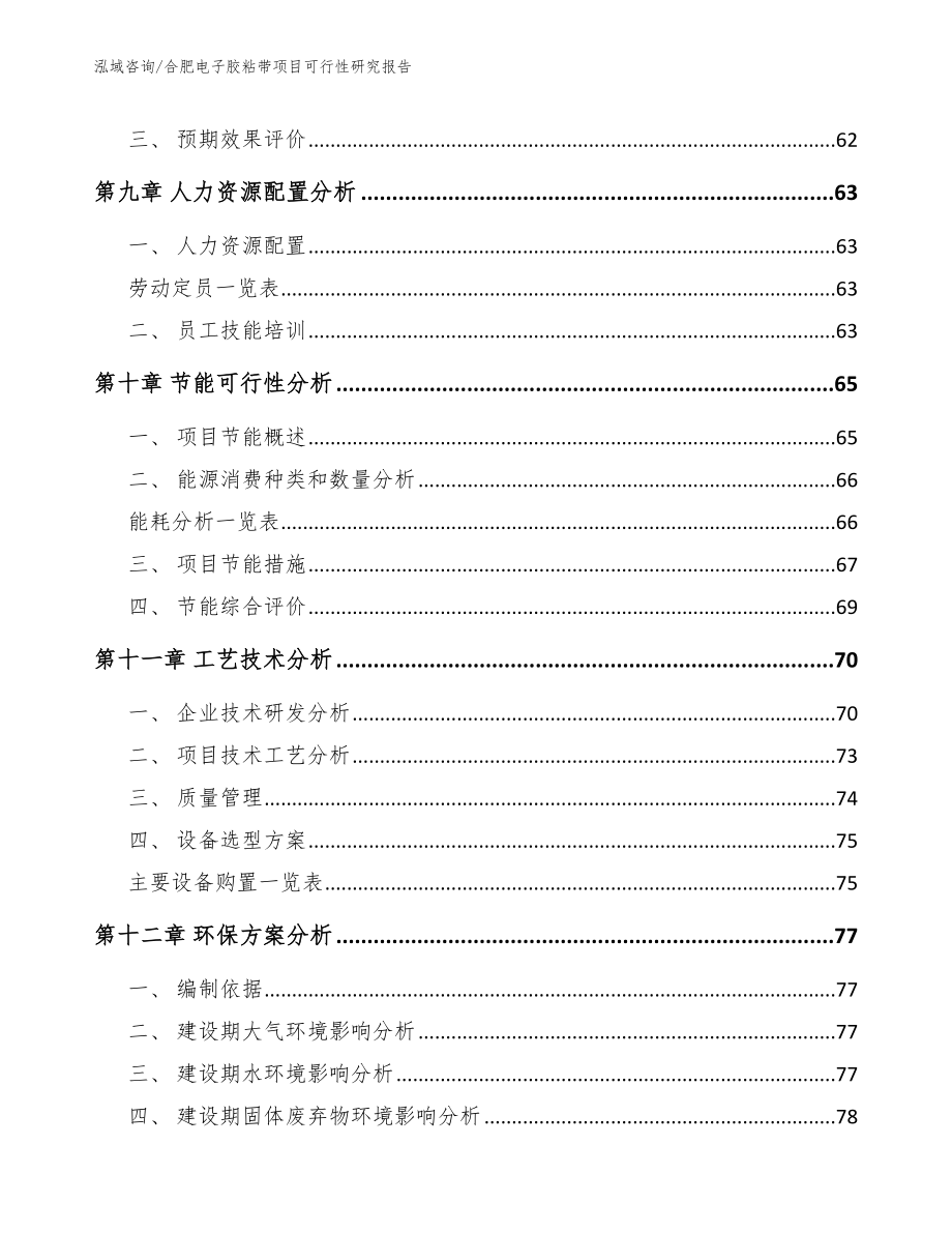 合肥电子胶粘带项目可行性研究报告_参考模板_第3页