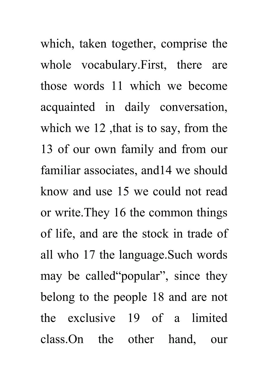 英语四六级试题(完形填空)连载_06_英语考试_外语学习_教育专区_第3页