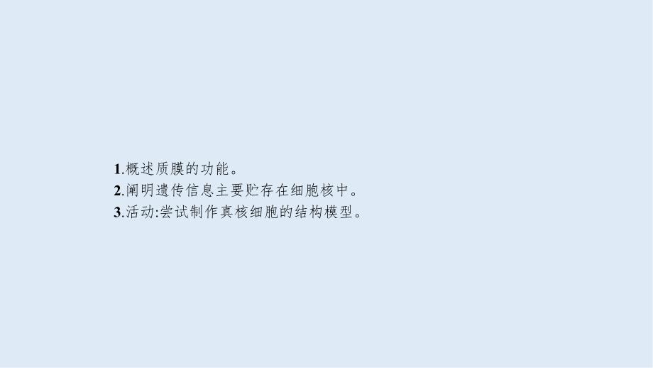 高考生物二轮复习课件：第2单元细胞的基本结构细胞的物质输入和输出5细胞膜和细胞核含生物膜的流动镶嵌模型_第3页