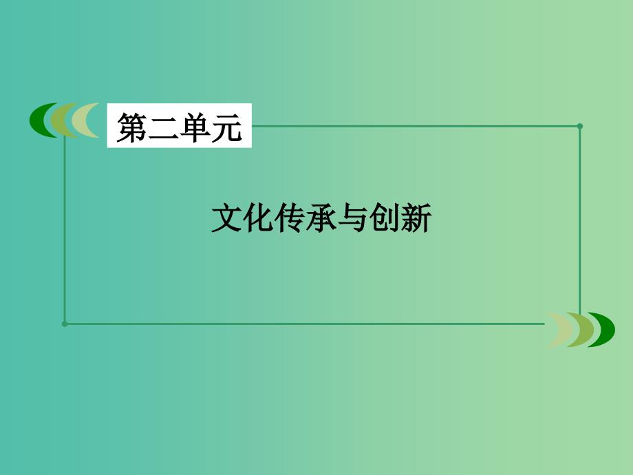 高中政治 知识整合梳理2 文化传承与创新课件 新人教版必修3.ppt_第2页