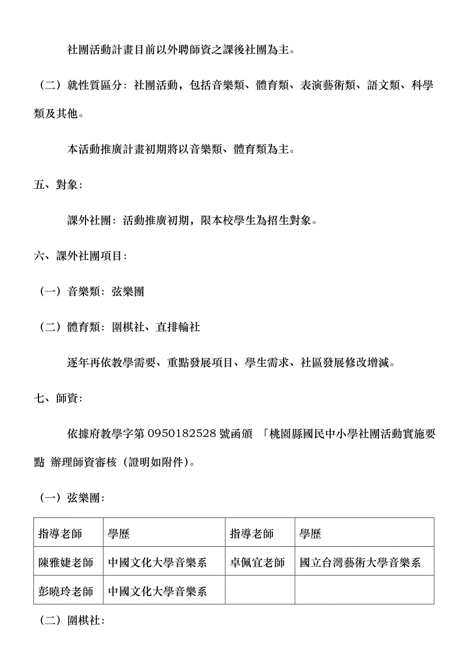 桃园县新屋乡新屋国民小学九十七学年度社团活动推广计..._第2页