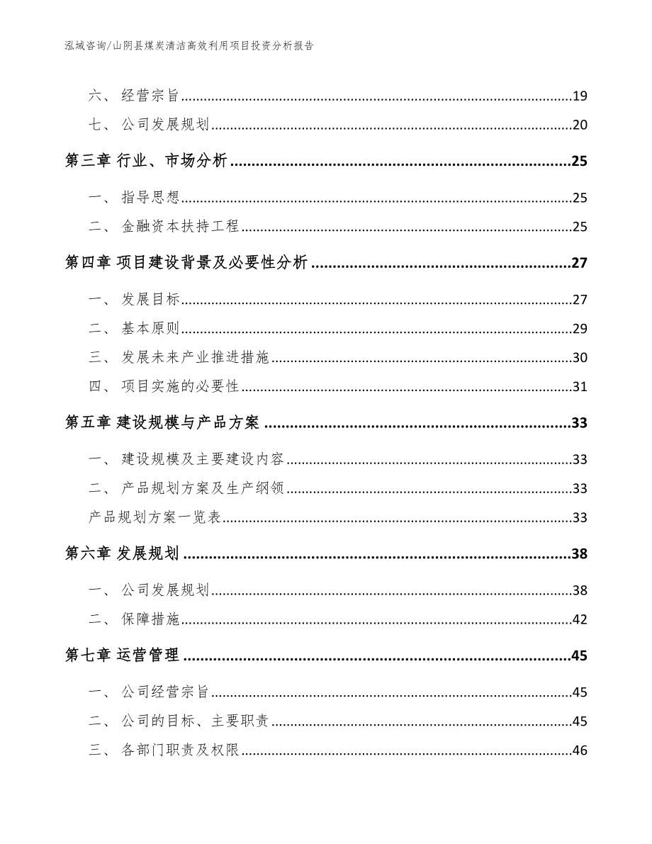 山阴县煤炭清洁高效利用项目投资分析报告_第2页