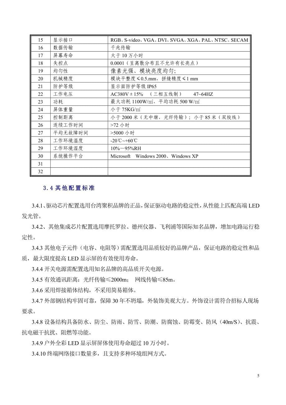 LED安阳酒店户外全彩LED技术方案_第5页