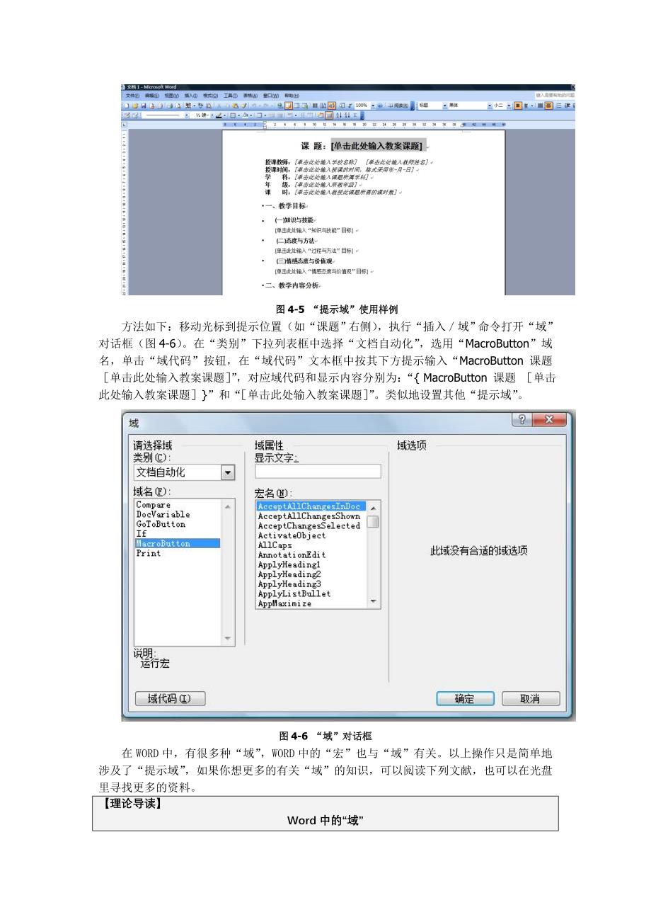 教学设计框架模板制作步骤_第4页