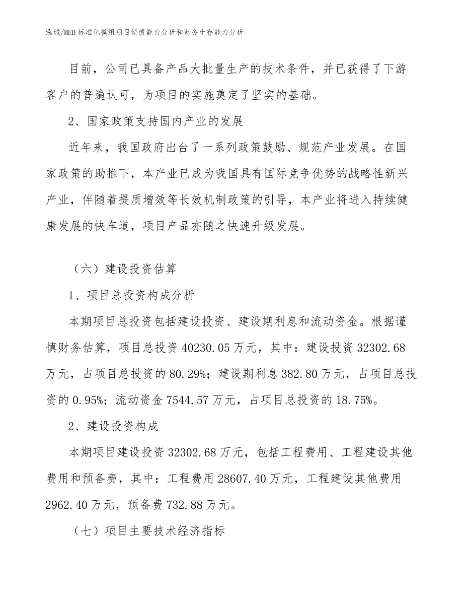 MEB标准化模组项目偿债能力分析和财务生存能力分析_第3页