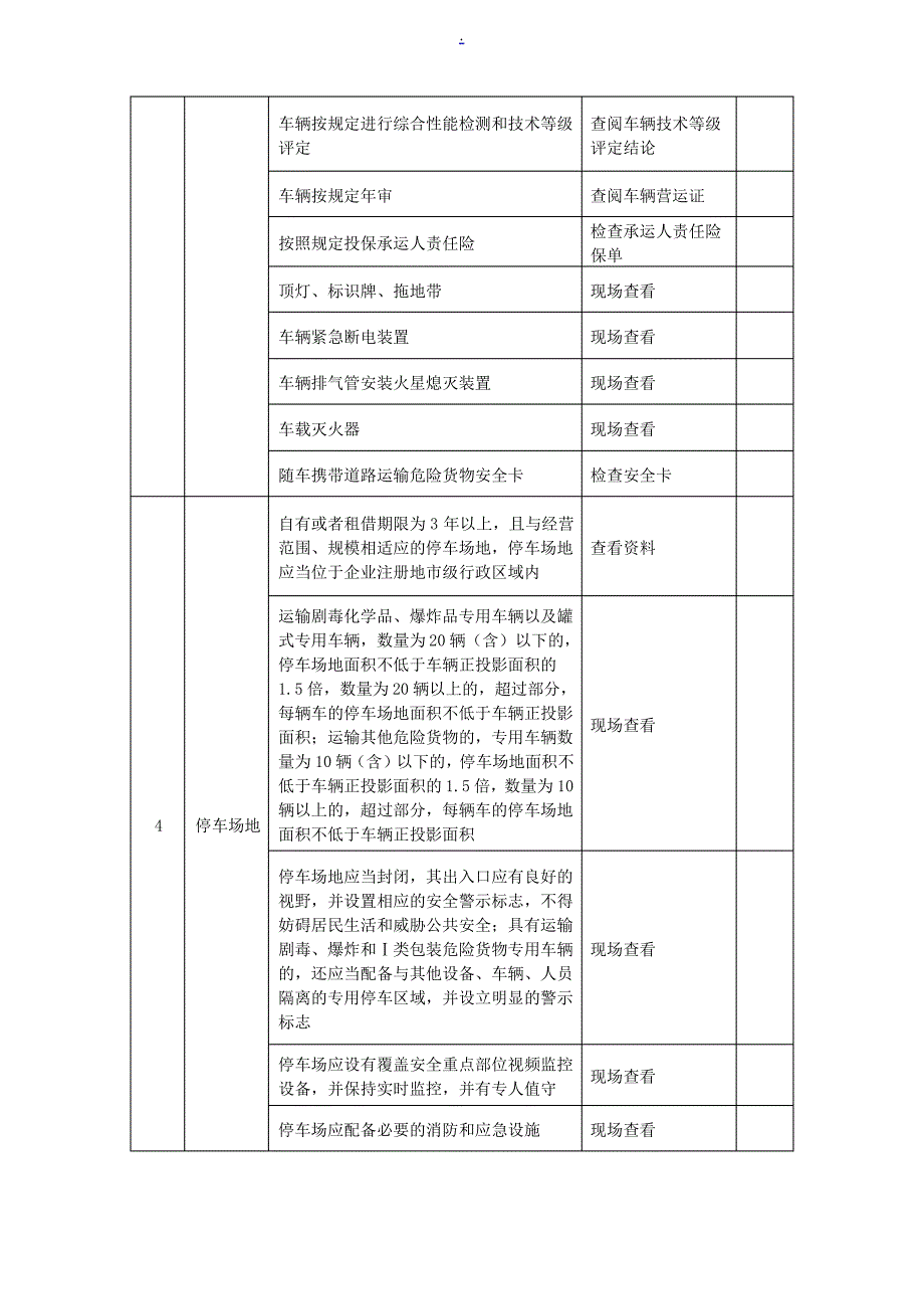 道路危险货物运输企业安全生产检查表_第4页