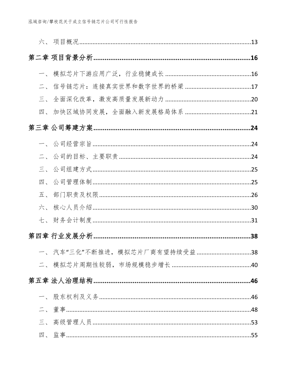 攀枝花关于成立信号链芯片公司可行性报告模板_第4页