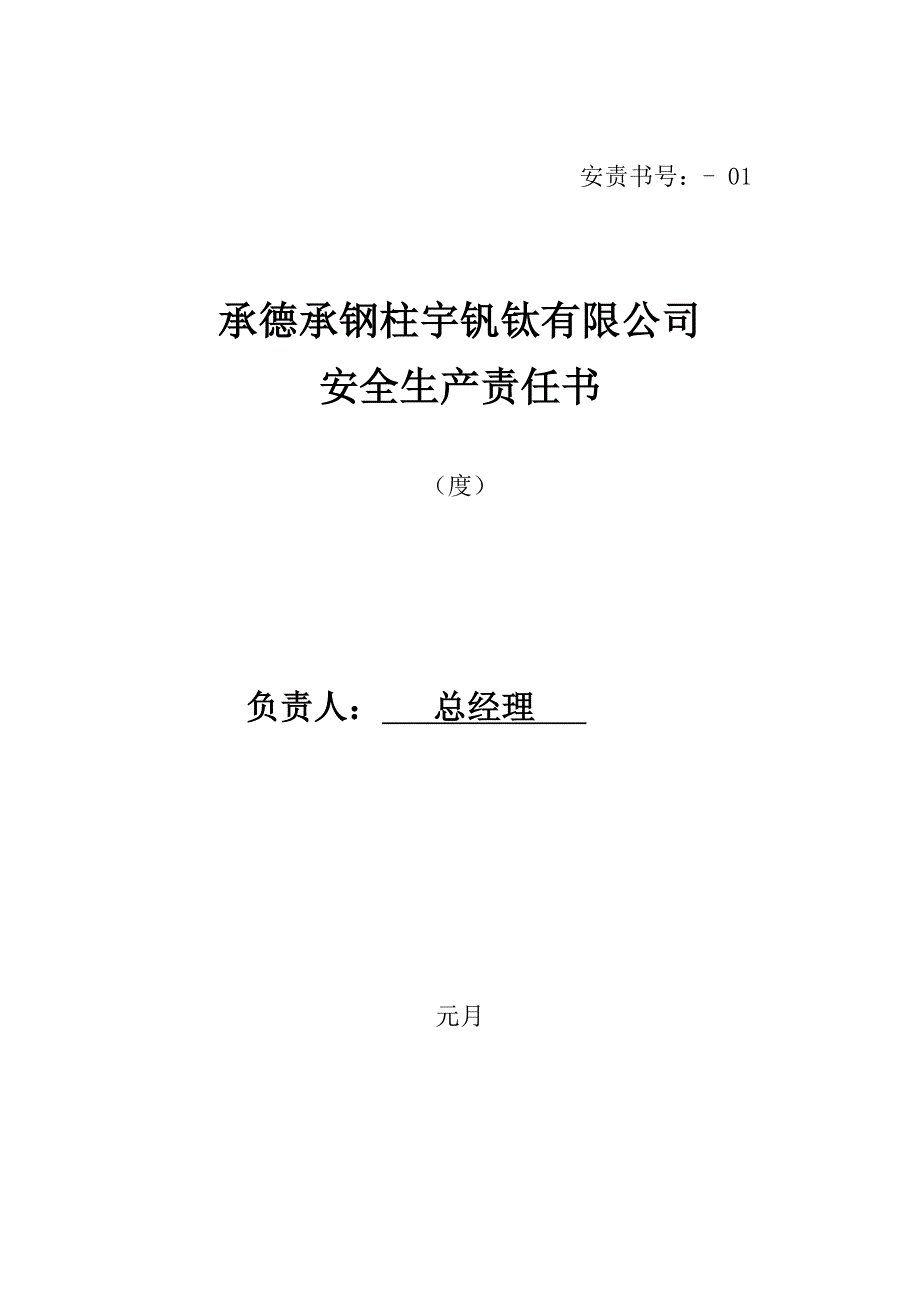 新版公司安全生产责任分析报告书_第1页