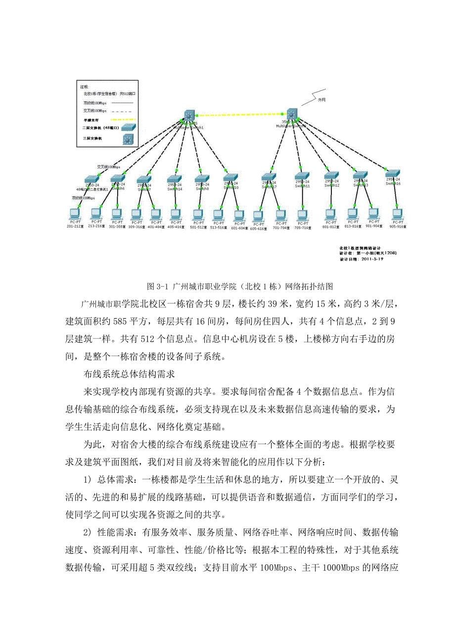 宿舍楼综合布线系统设计工程_第5页