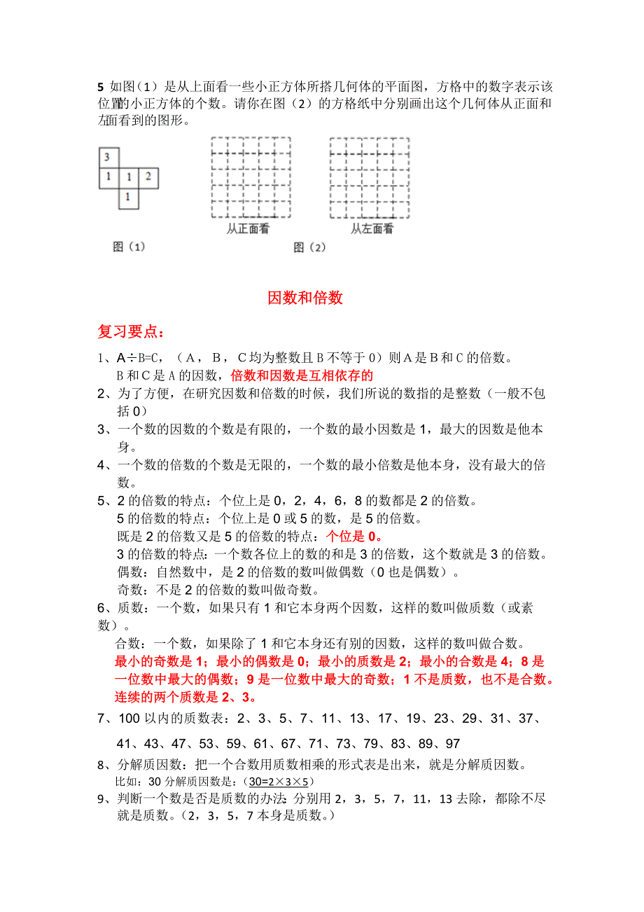 人教版数学五年级下册期末复习易错题1_第2页