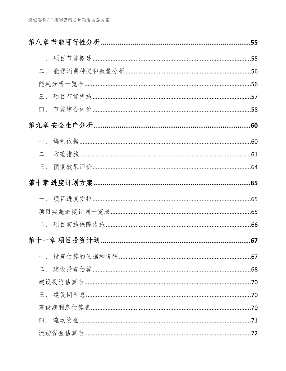 广州陶瓷型芯片项目实施方案模板范本_第4页
