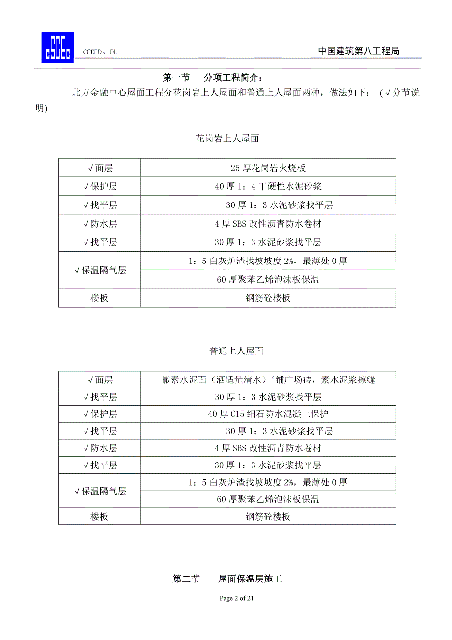 新《施工组织方案范文》北方金融中心屋面施工组织设计_第2页