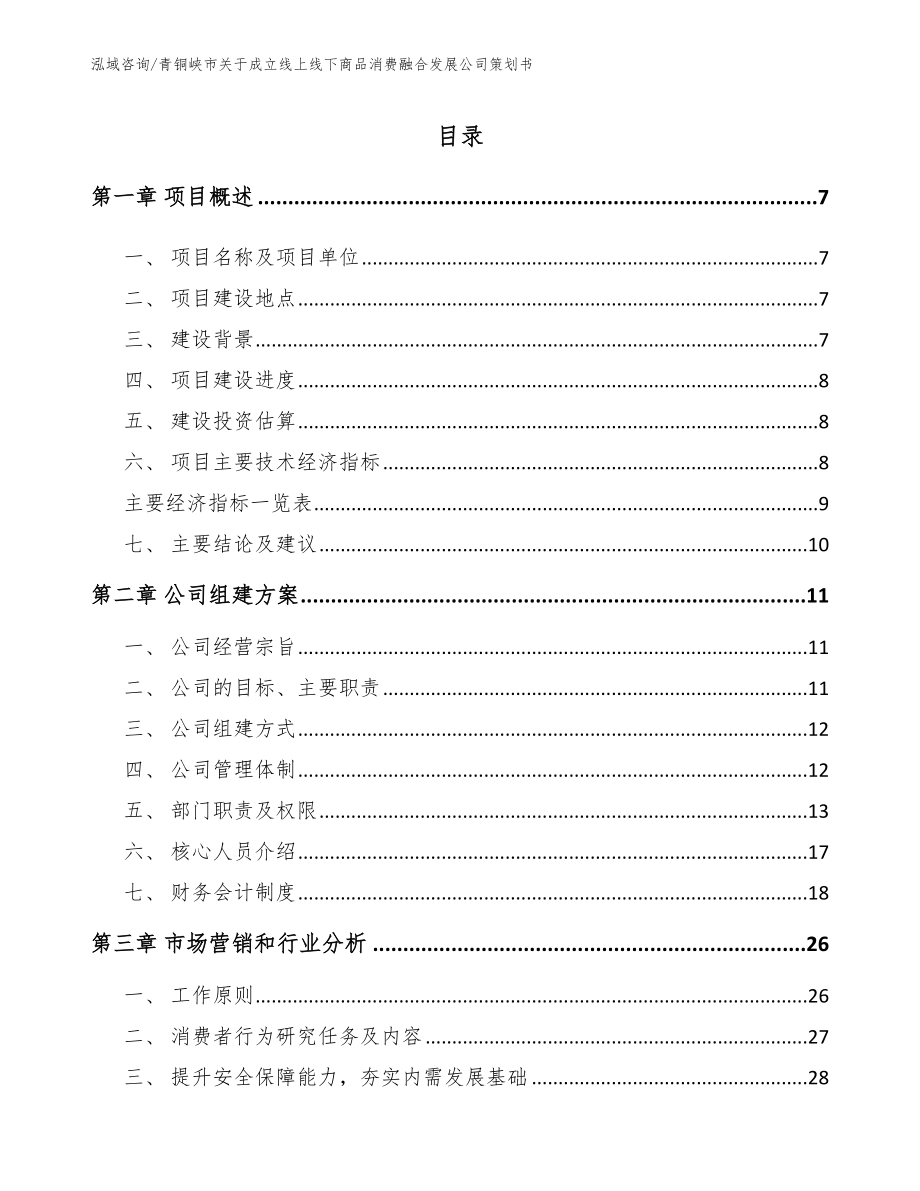 青铜峡市关于成立线上线下商品消费融合发展公司策划书【范文】_第2页