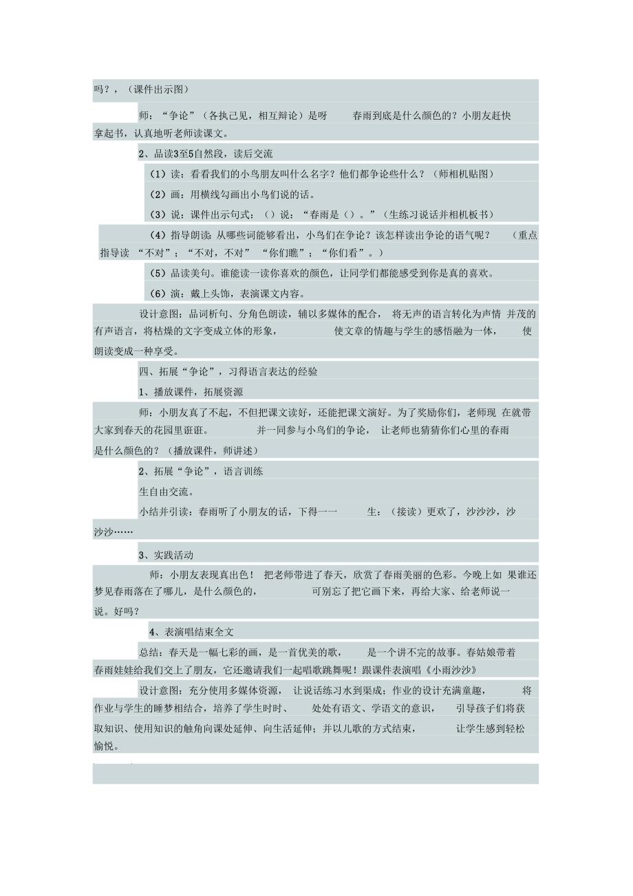 《春雨的色彩》教学设计_第2页