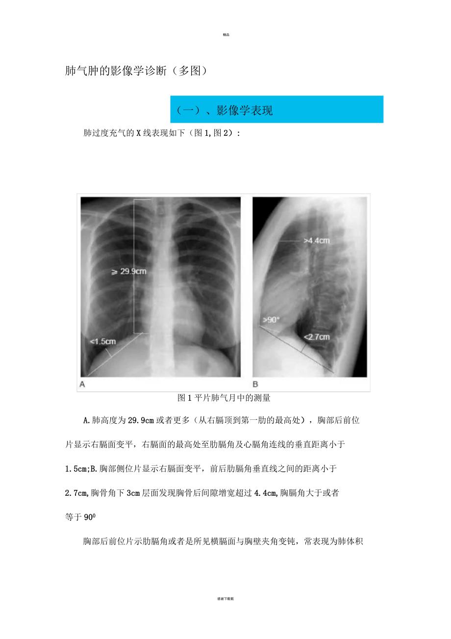 肺气肿的影像学诊断_第1页