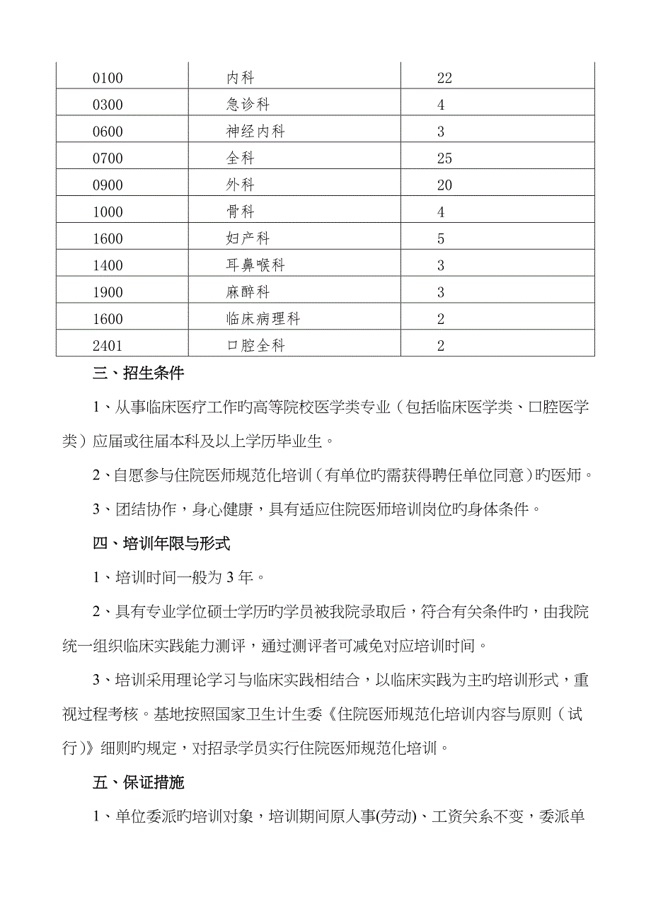 2022年临沂中心医院住院医师规范化培训招生简章_第3页