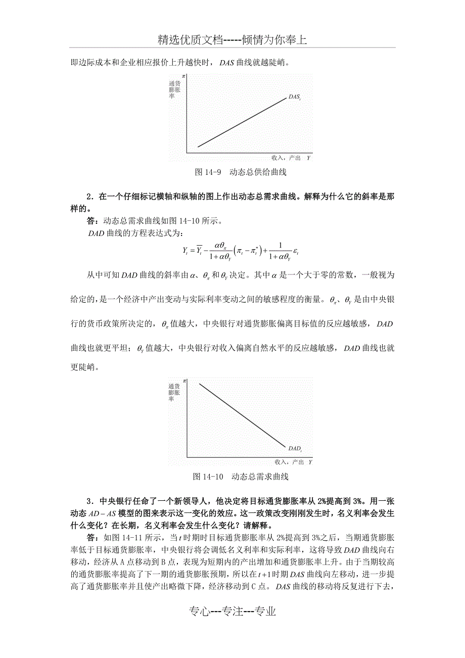 曼昆《宏观经济学》(第6、7版)课后习题详解(第14章--一个总供给和总需求的动态模型)_第2页