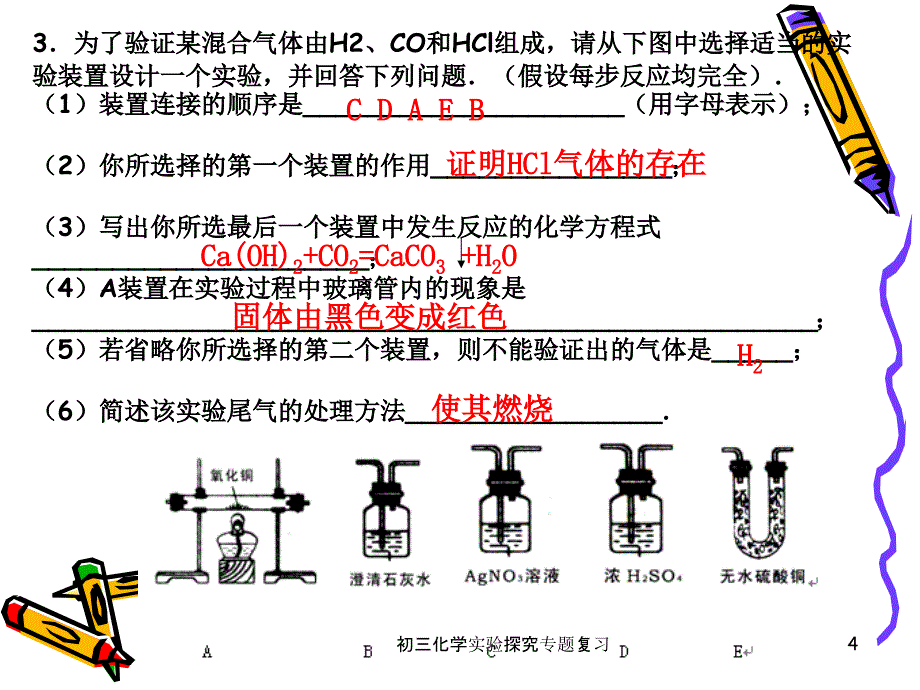 初三化学实验探究专题复习课件_第4页