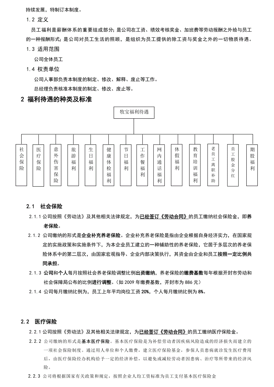 员工福利管理制度_第2页