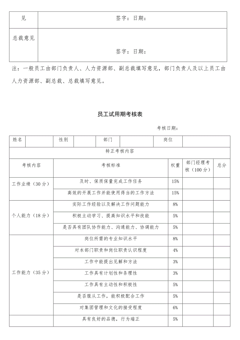 员工转正申请表最新实用文档_第2页