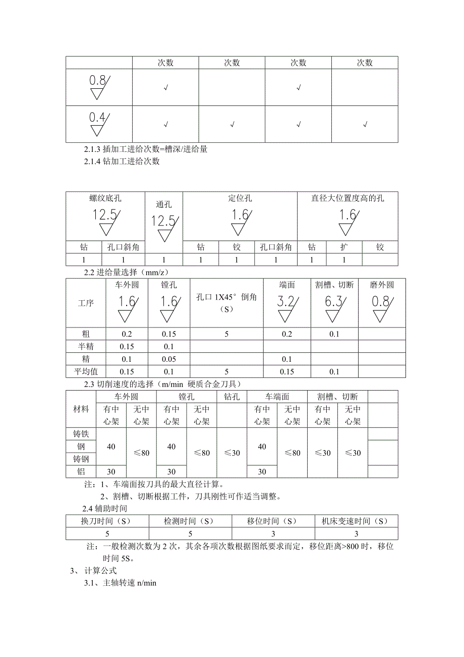 机加工工时计算方法内部参考使用_第2页