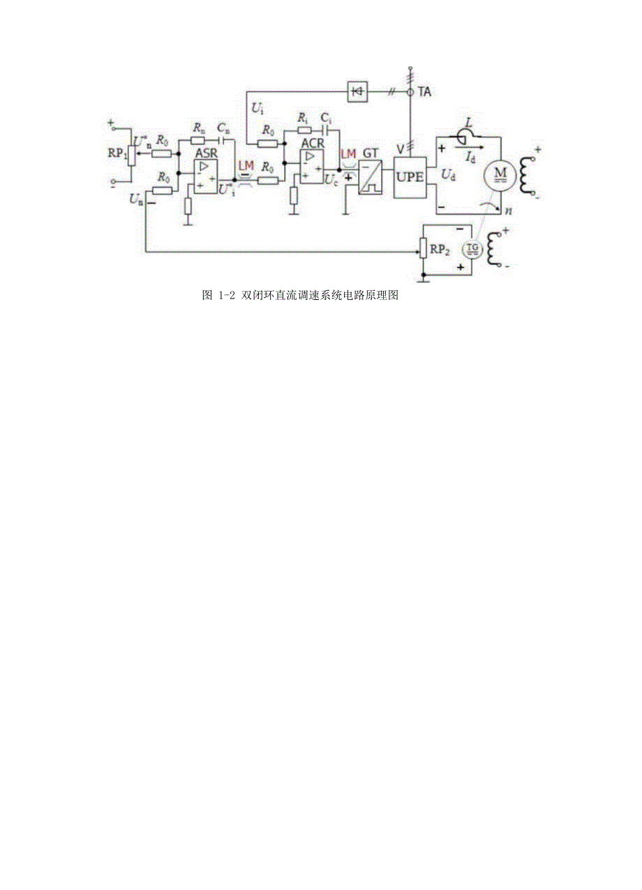 双闭环调速系统课程设计报告书_第4页