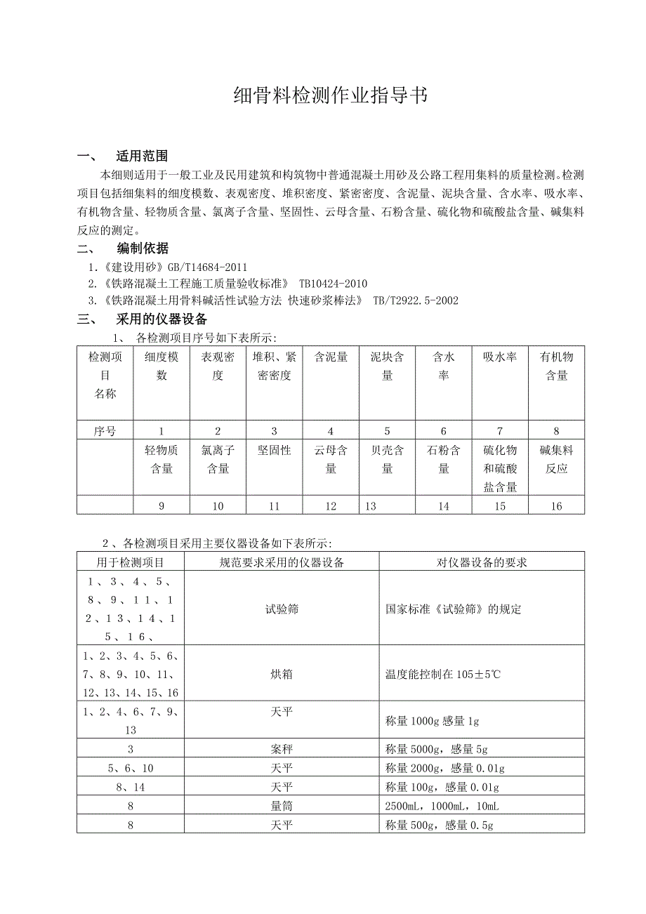 医学专题：细骨料作业指导书_第1页