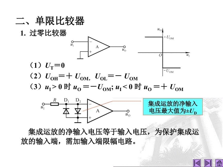 模拟电子技术基础课件第24讲电压比较器_第5页