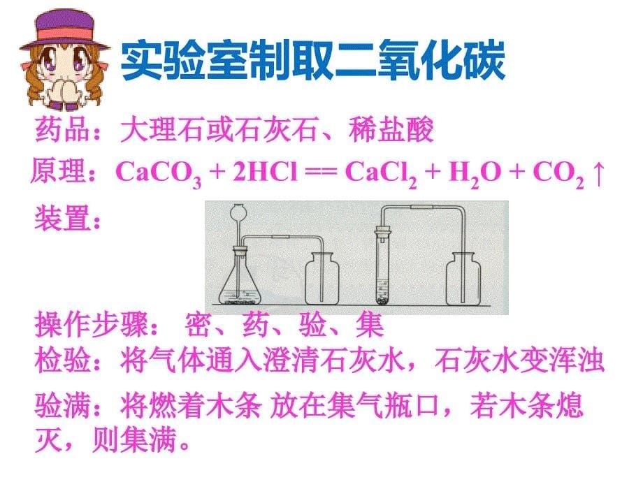 初中三年级化学上册第六单元碳和碳的氧化物62二氧化碳的制取和研究第一课时课件_第5页