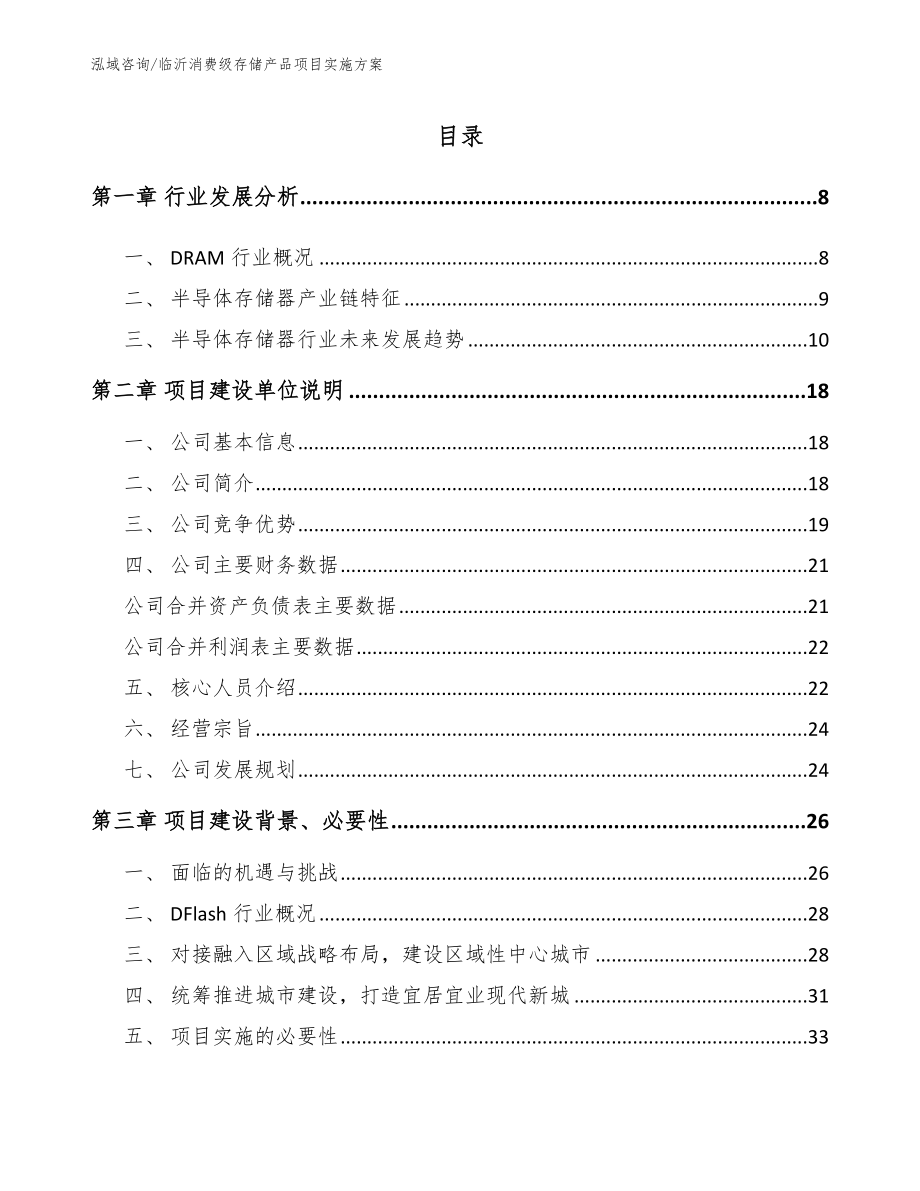 临沂消费级存储产品项目实施方案【模板】_第2页