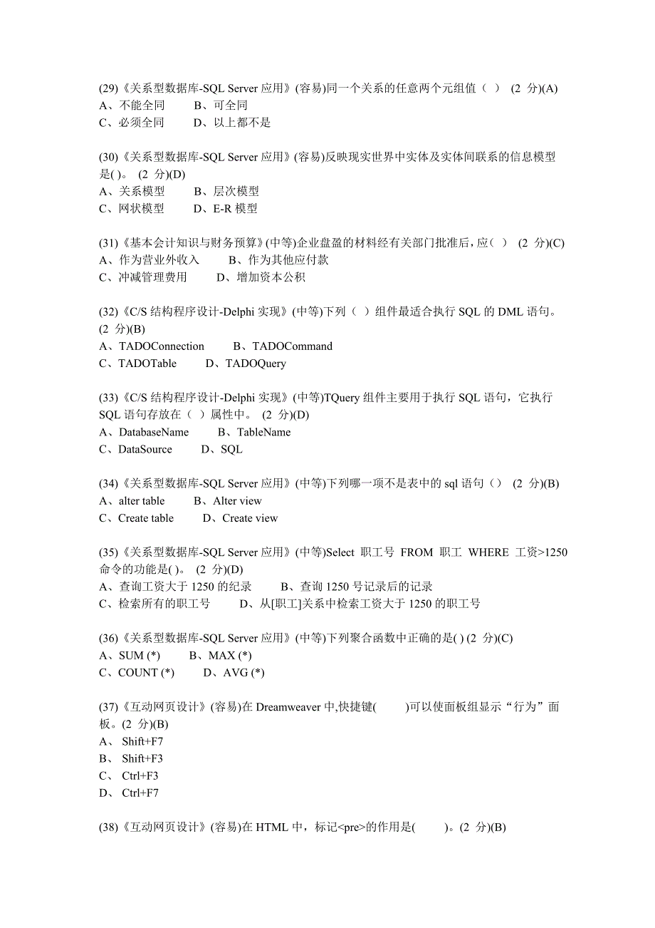 认证考试参考资料(IT)_第4页