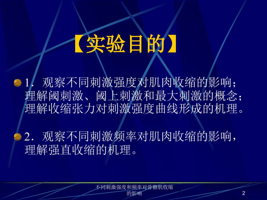 不同刺激强度和频率对骨骼肌收缩的影响课件_第2页