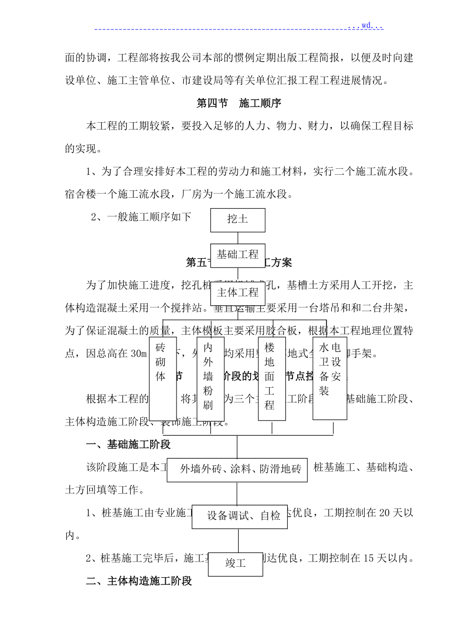 稠城振方工艺品厂厂房综合楼建设工程施工组织设计_第3页