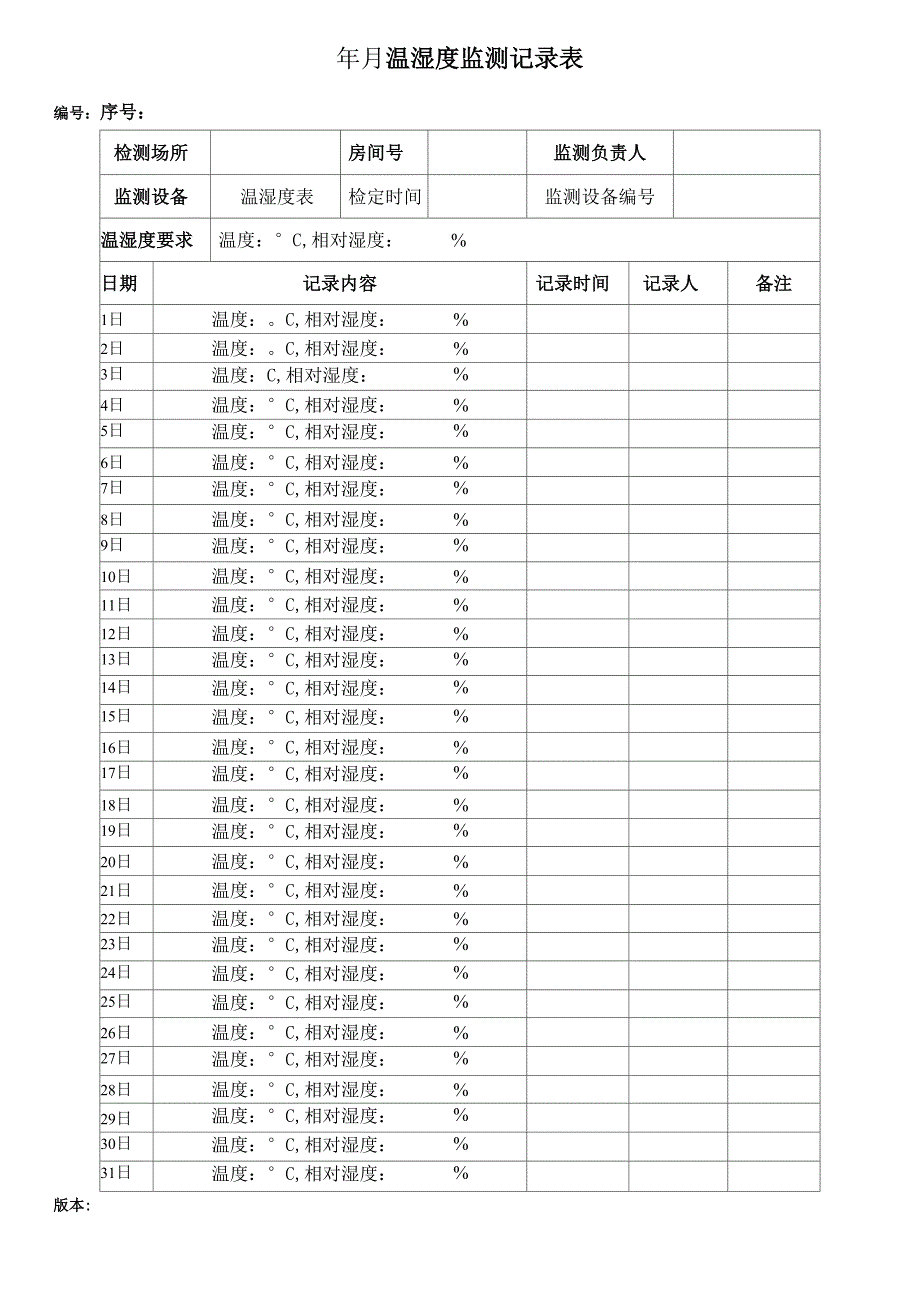 温湿度记录表完整优秀版_第3页