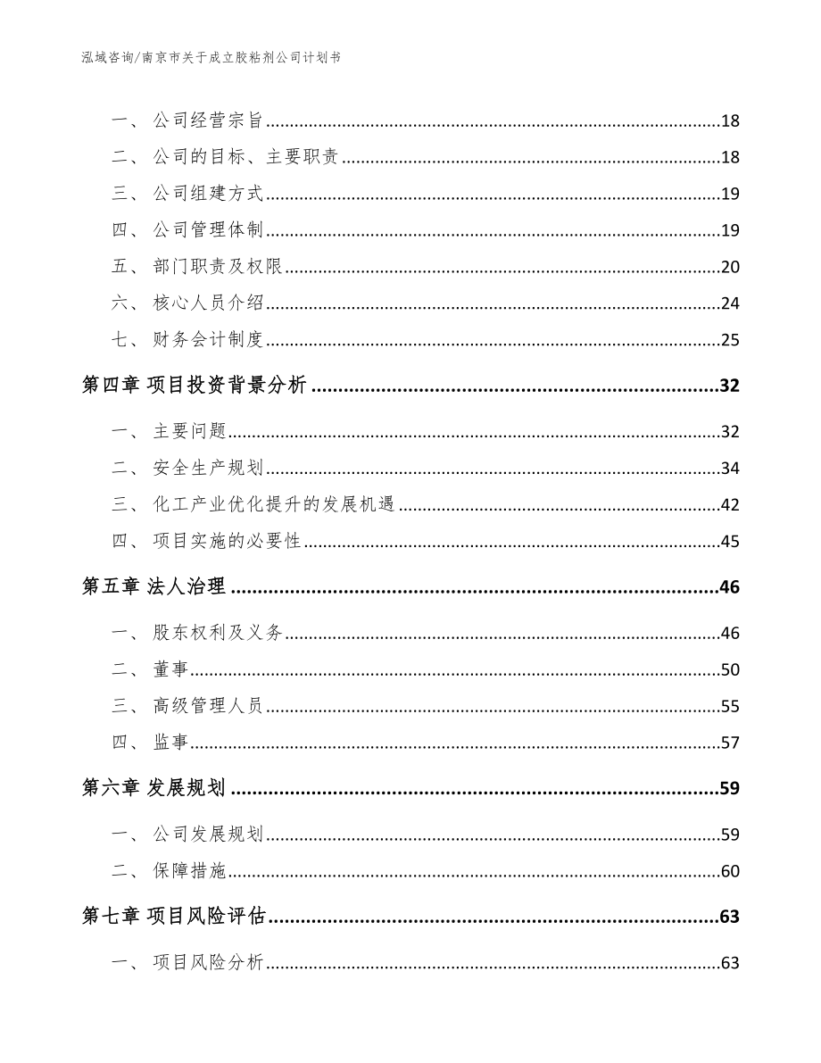 南京市关于成立胶粘剂公司计划书_第4页