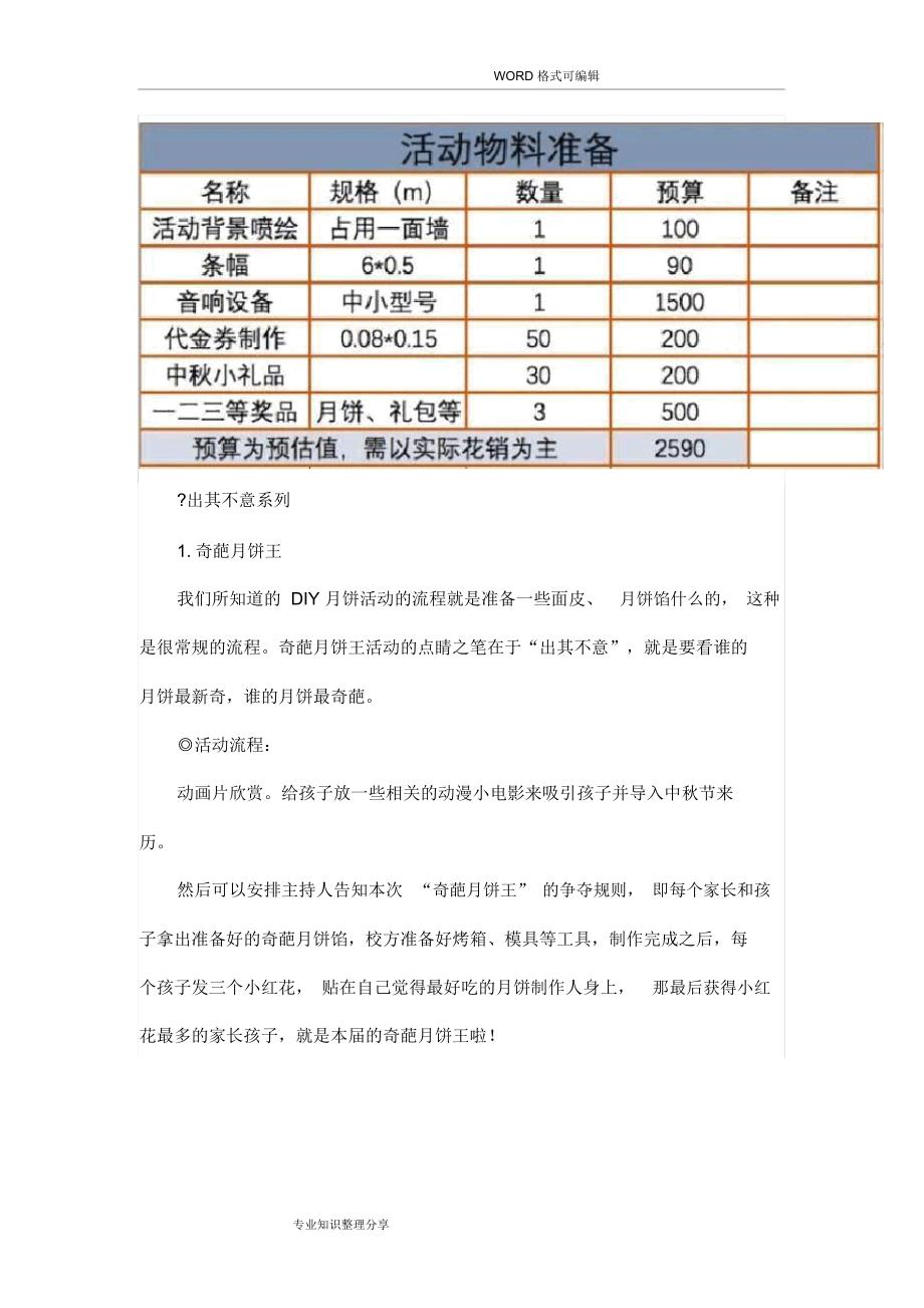 创意中秋节活动方案_第3页