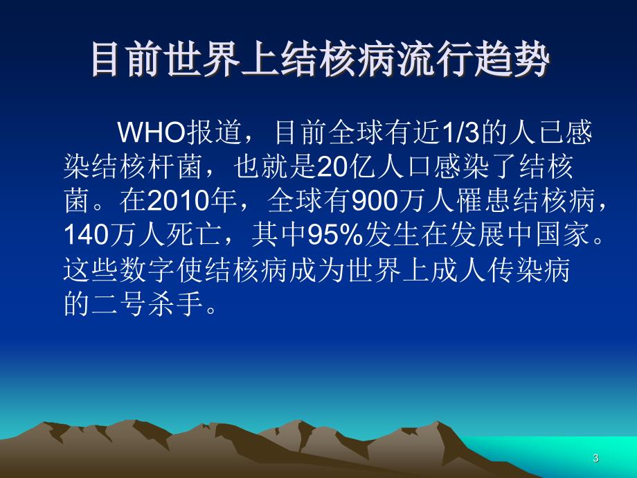 肺结核知识讲座PPT幻灯片课件_第3页