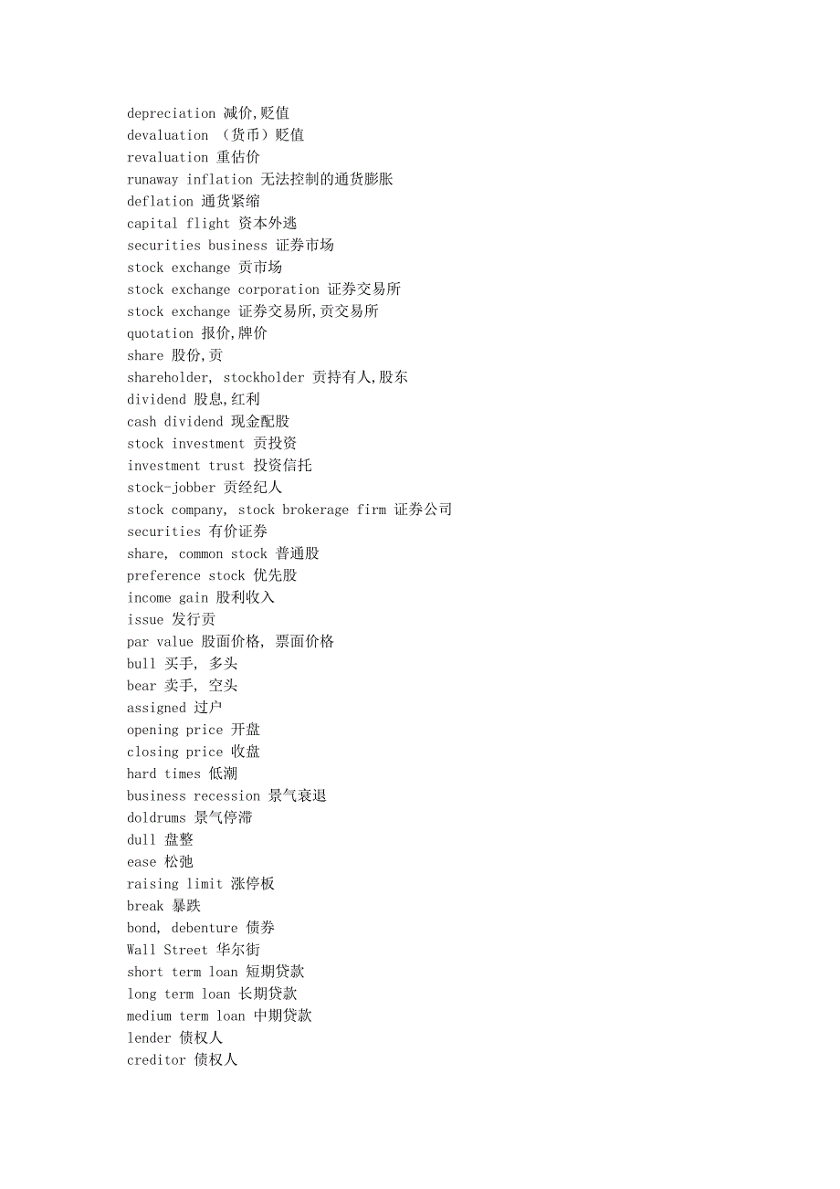 国际贸易专业英语词汇_第4页