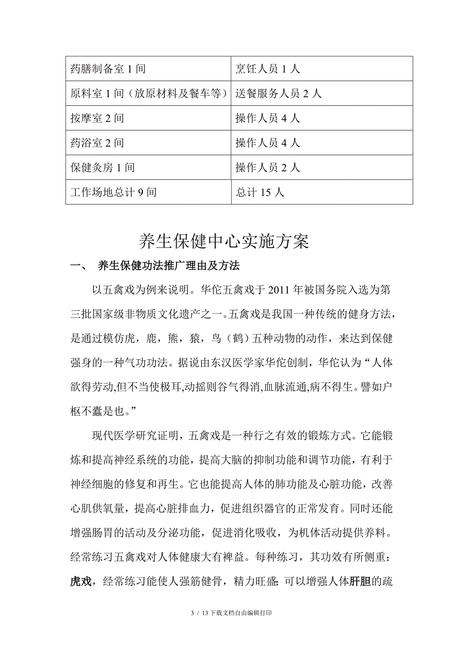 养生保健中心的初步规划及方案(修订)_第3页