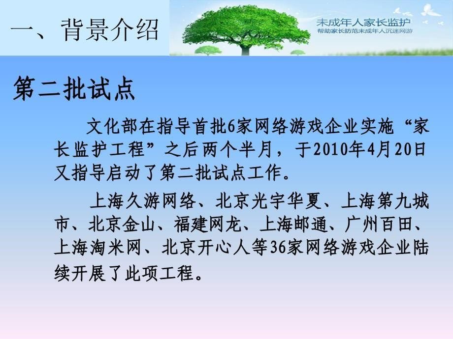 游戏未成年人家长监护工程实施要求_第5页