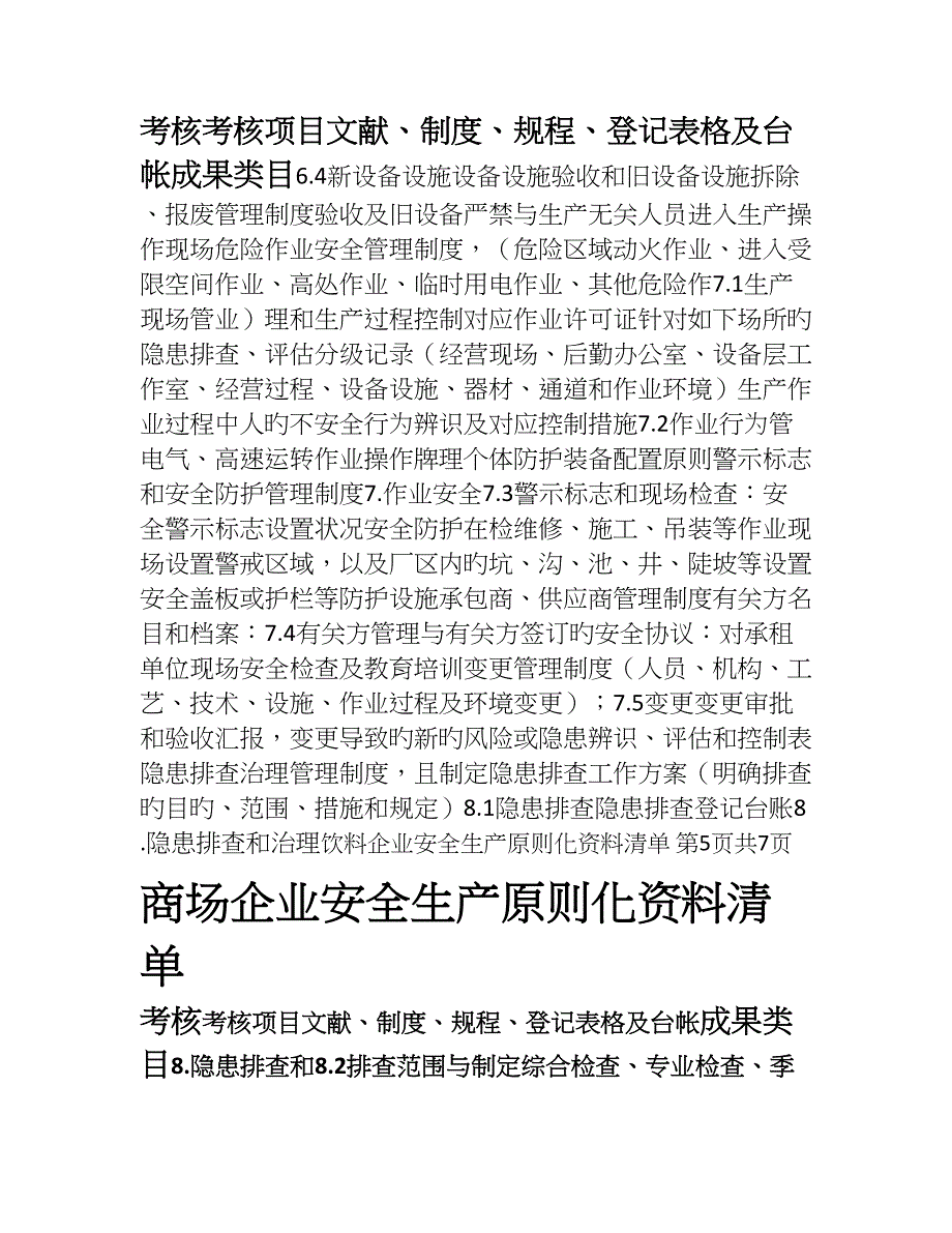 商场标准化资料清单_第4页