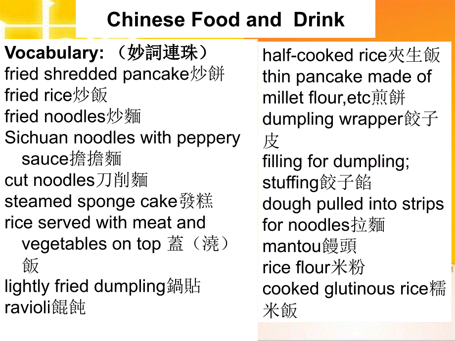 Chinese Food and Drink_第3页