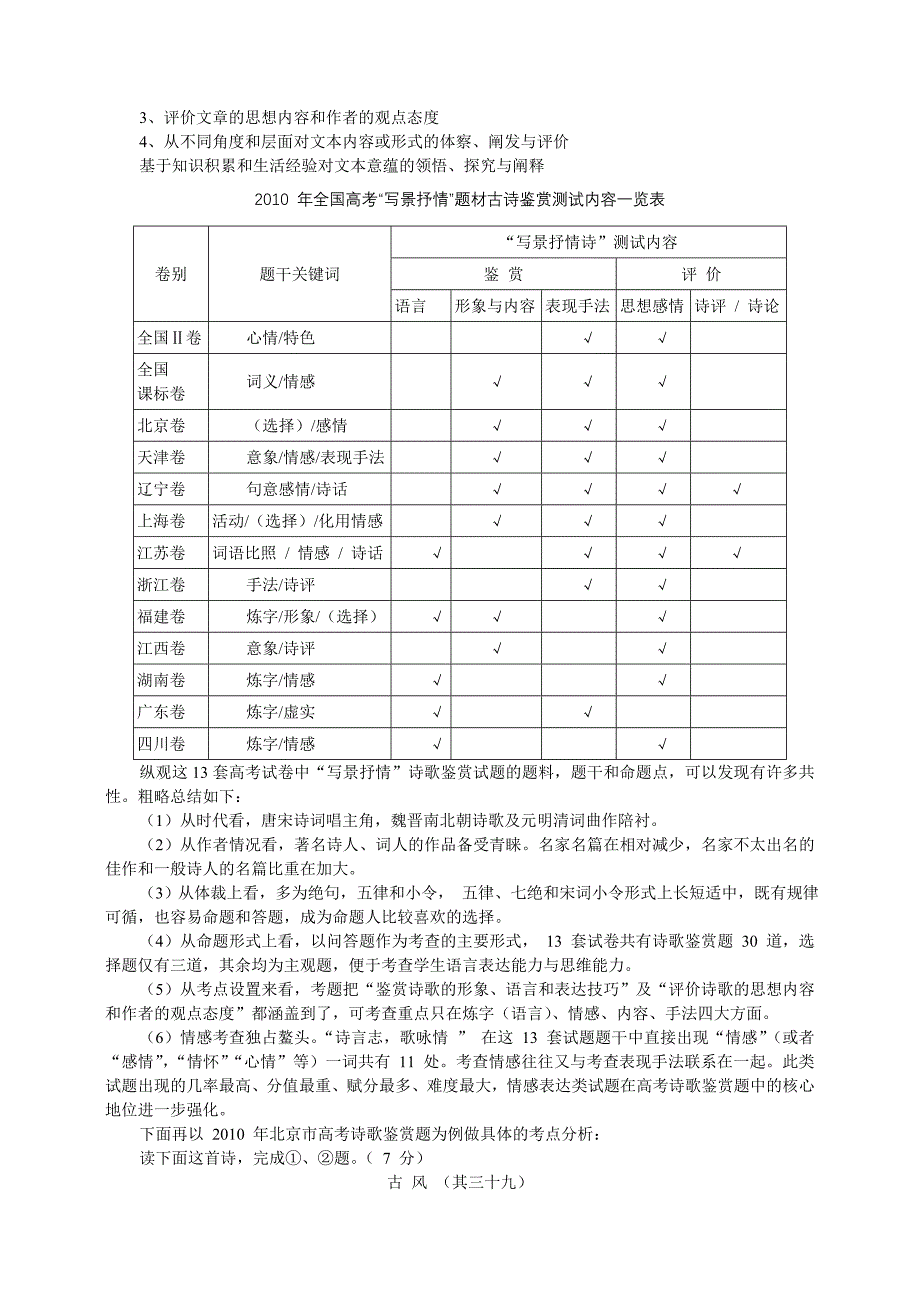 高中语文“写景抒情”诗词赏析教学研究_第3页