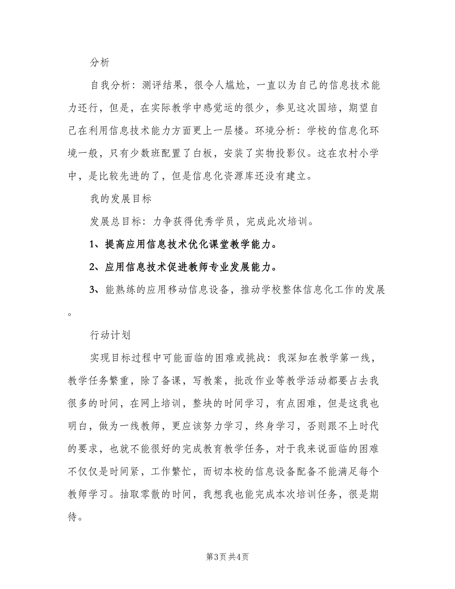 信息技术校本个人研修计划格式范本（二篇）_第3页