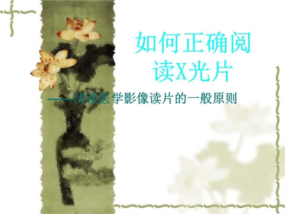 《如何正确阅读X光》PPT课件.ppt_第1页