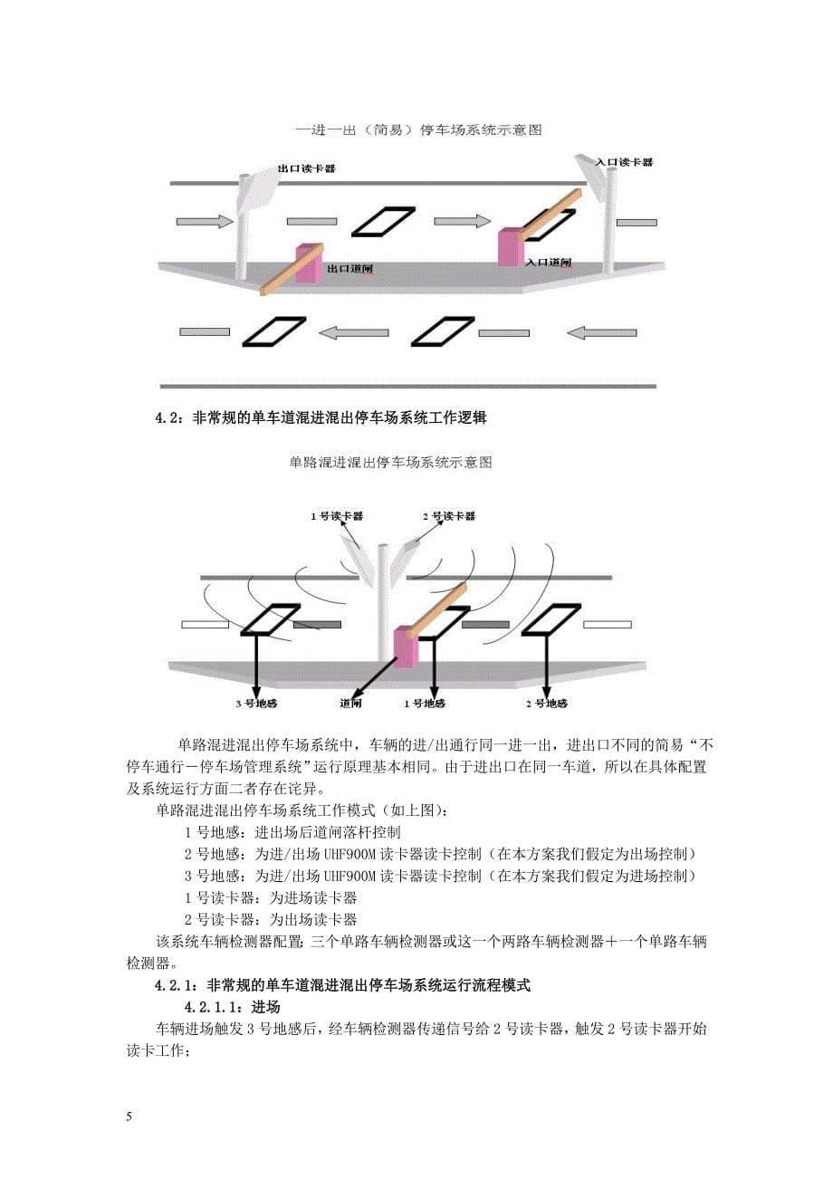 不停车通行智能停车场管理系统(门禁型)解决方案_第5页