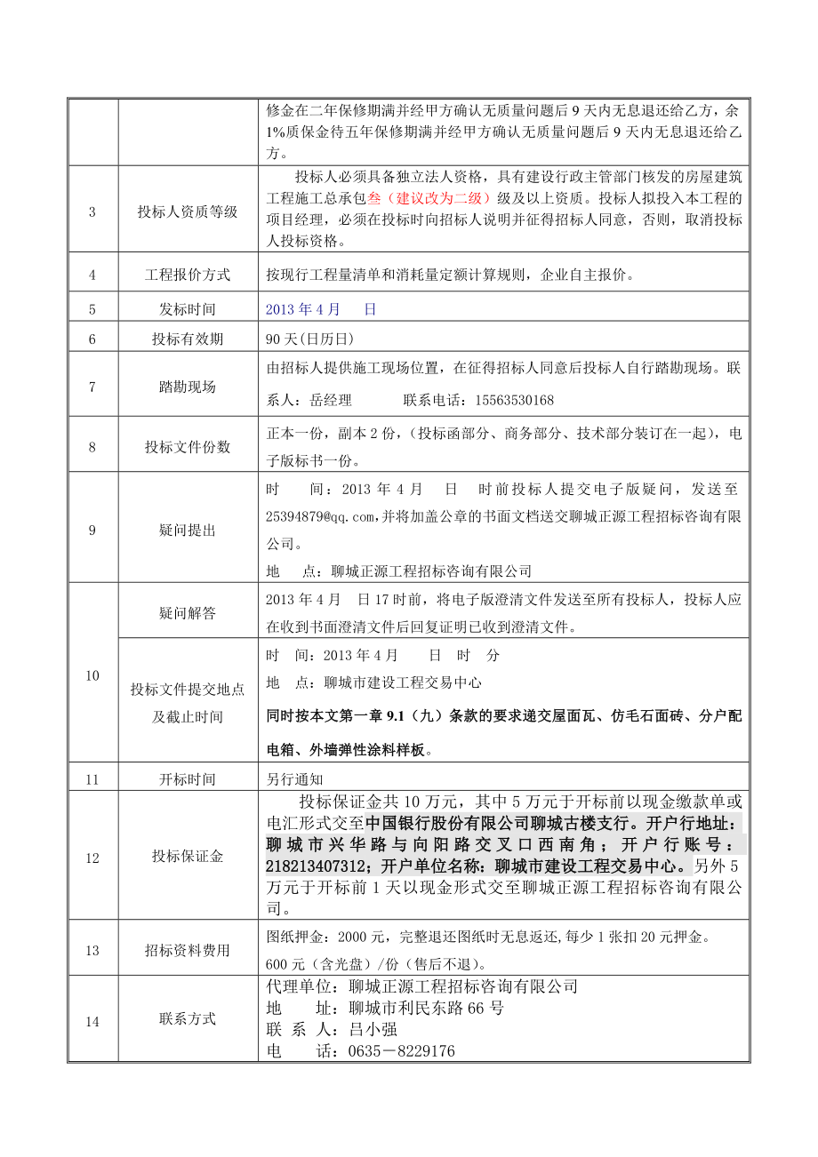 金信南苑小区东区招标文件_第4页