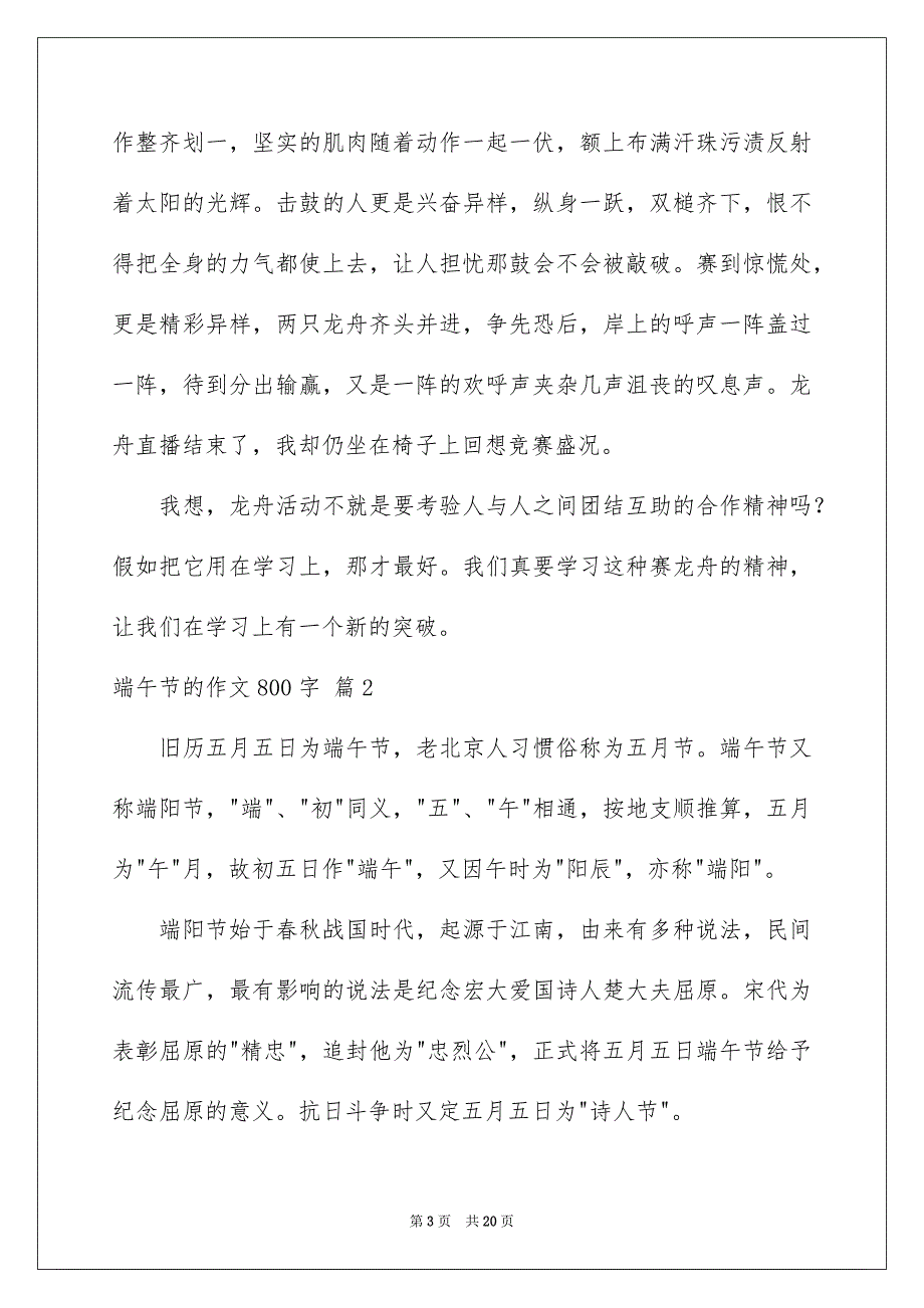 端午节的作文800字合集9篇_第3页