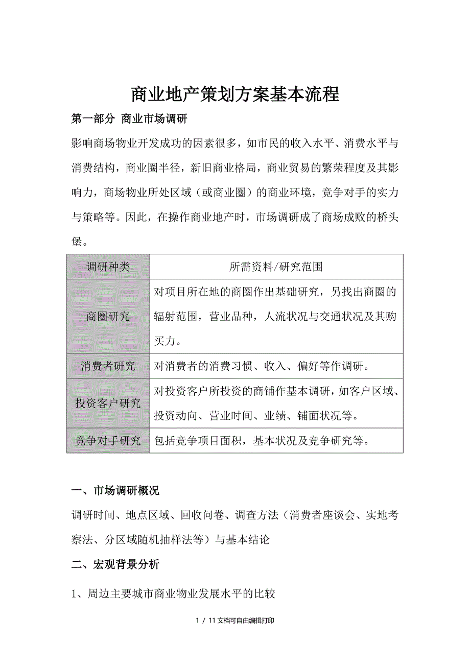 商业地产策划方案商业地产策划方案基本流程_第1页